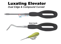 Luxating Elevator (Luxator) Luxating Elevator Dual edge  Curved